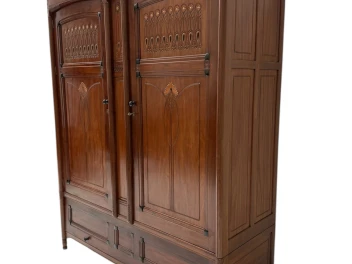 Arts & Crafts Armoire or Wardrobe by Jac. van den Bosch for 't Binnenhuis, 1910